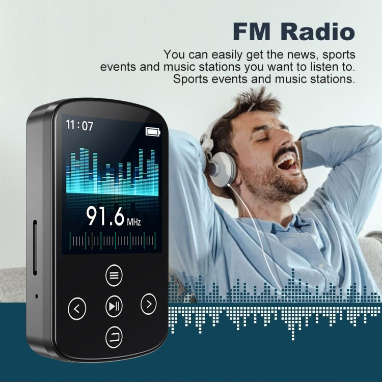 Lettore musicale MP3 Bluetooth HIFI Sport Clip Touch Screen MP4, No TF Card, 8GB, 16GB, 32GB, 64GB, 128GB