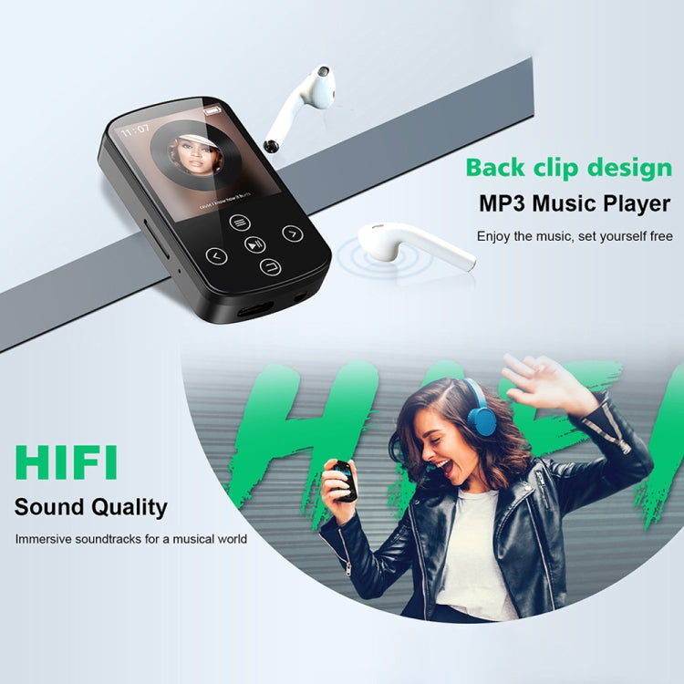 Lettore musicale MP3 Bluetooth HIFI Sport Clip Touch Screen MP4, No TF Card, 8GB, 16GB, 32GB, 64GB, 128GB