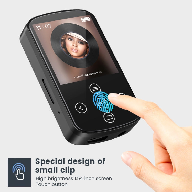 Lettore musicale MP3 Bluetooth HIFI Sport Clip Touch Screen MP4, No TF Card, 8GB, 16GB, 32GB, 64GB, 128GB