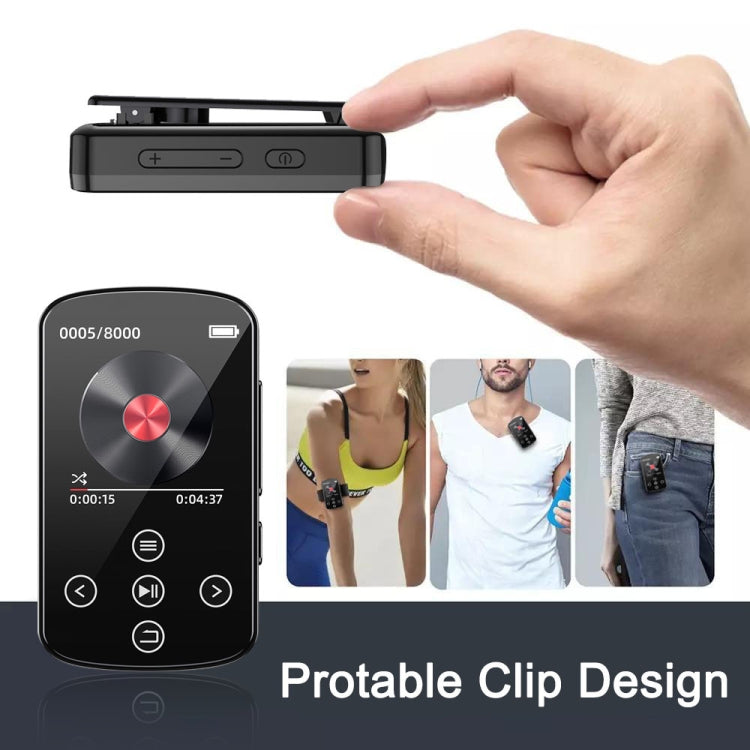 Lettore musicale MP3 Bluetooth HIFI Sport Clip Touch Screen MP4, No TF Card, 8GB, 16GB, 32GB, 64GB, 128GB