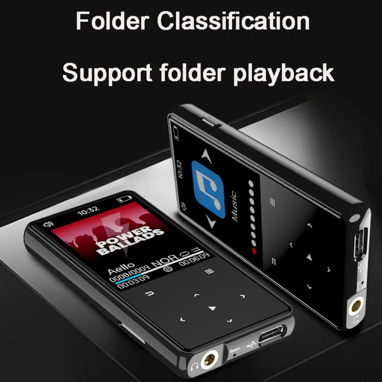 Lettore musicale Bluetooth MP3/MP4 Walkman portatile, 8GB, 16GB, 32GB
