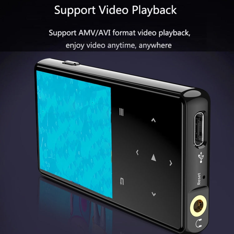 Lettore musicale Bluetooth MP3/MP4 Walkman portatile, 8GB, 16GB, 32GB