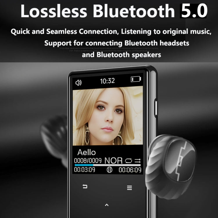 Lettore musicale Bluetooth MP3/MP4 Walkman portatile, 8GB, 16GB, 32GB