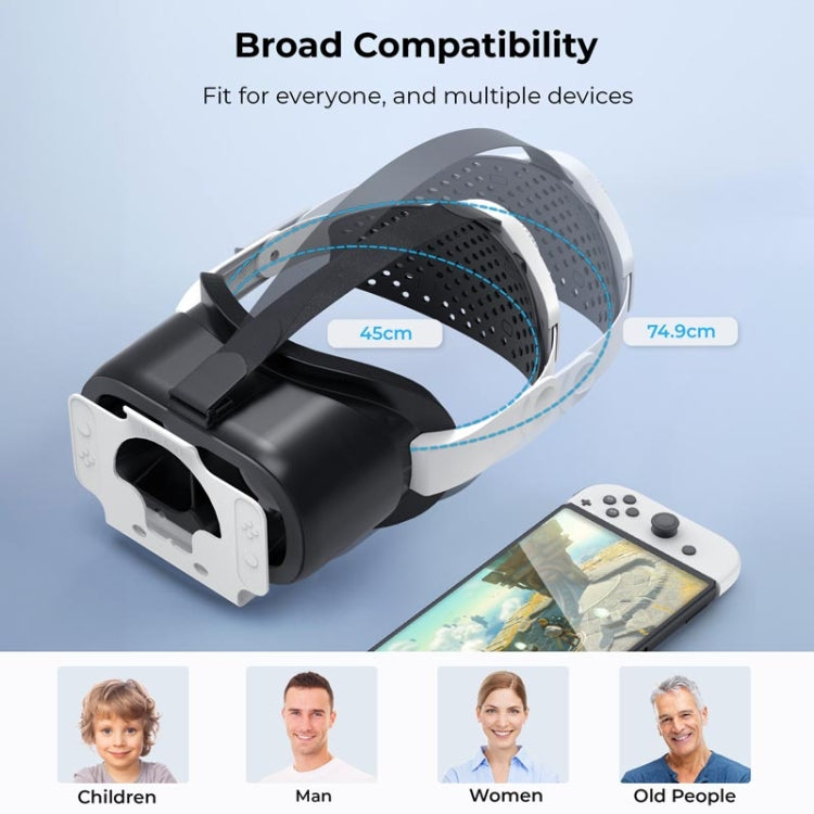 DEVASO compatibile con Switch / Switch OLED Display Game Console HD 3D VR Occhiali Accessori per la regolazione della fascia, 1135299