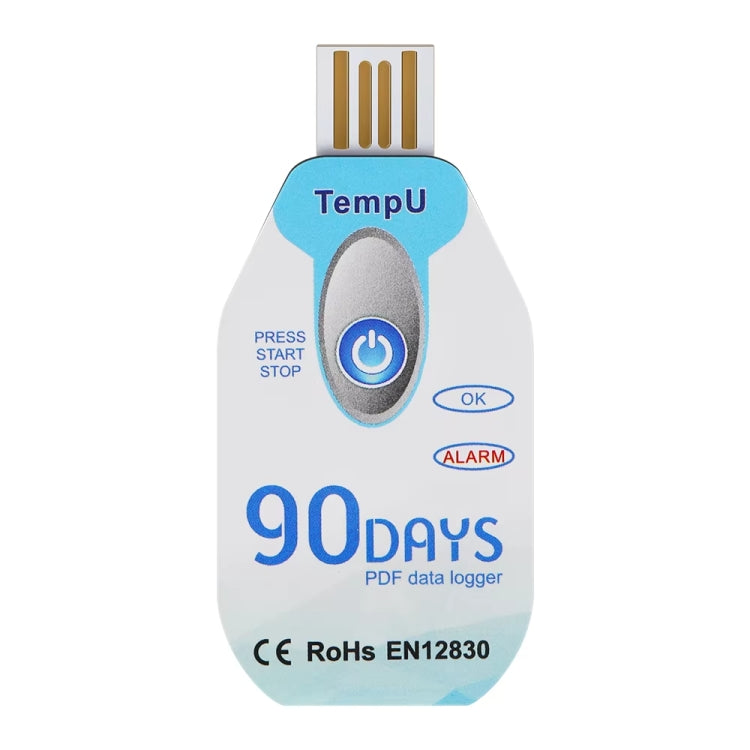 Registratore di temperatura monouso TempU per veicoli di trasporto a catena del freddo, 30 Days, 60 Days, 90 Days