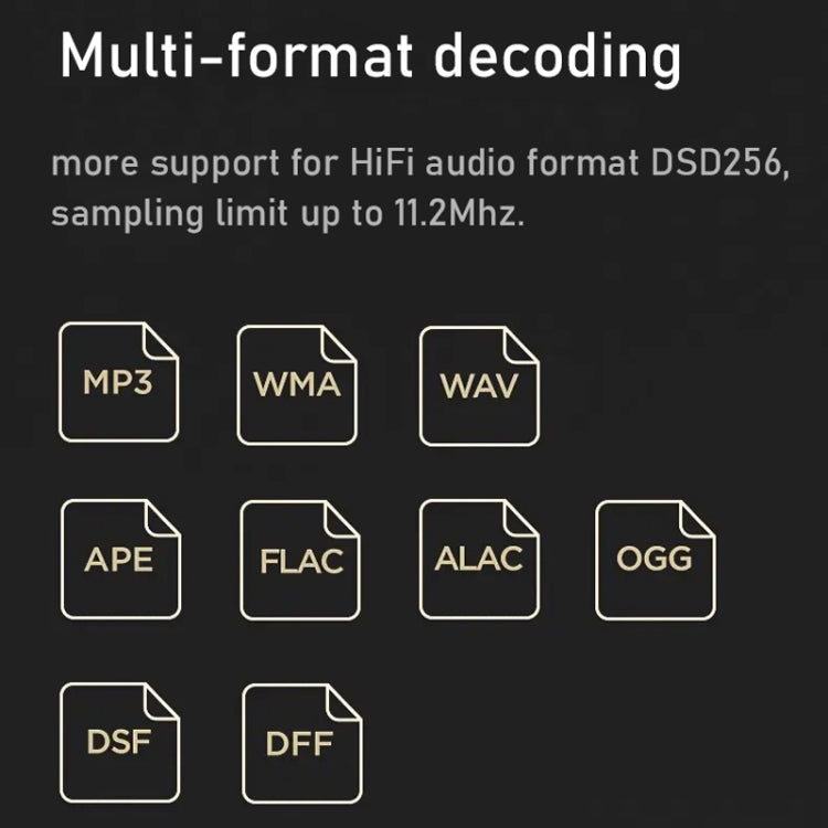 Lettore musicale HiFi Lossless Mastering DSD256 Hard Decoding MP3, Q3
