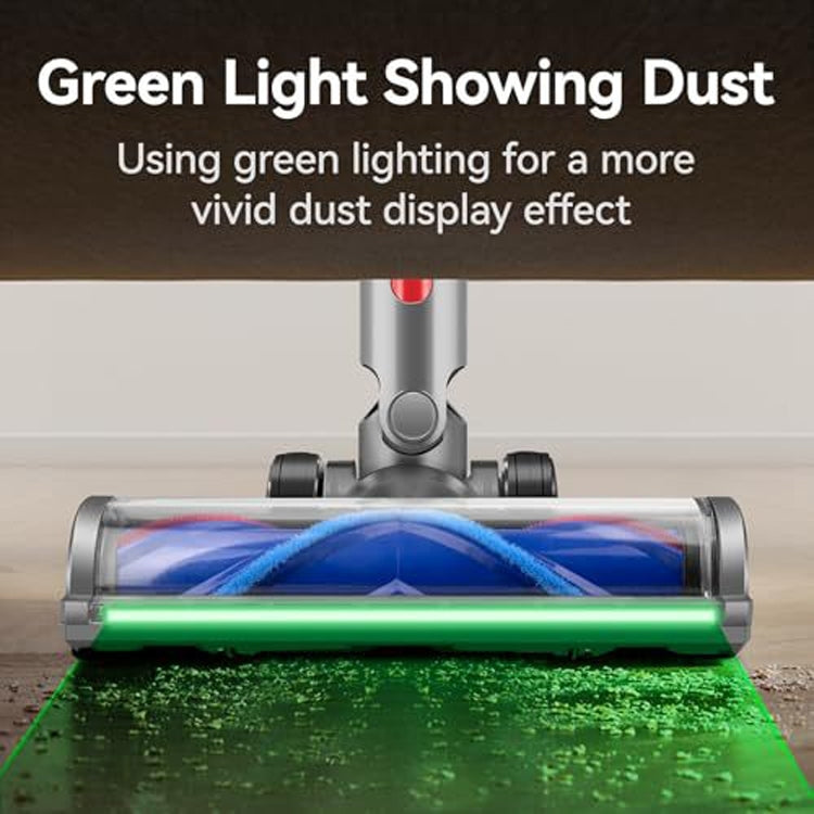 Testa di aspirazione in velluto morbido con luce di visualizzazione della polvere a gamma completa, For Dyson V7 V8 V10 V11 V15, For Dyson V6, For Dyson V12 Slim / V10 Slim