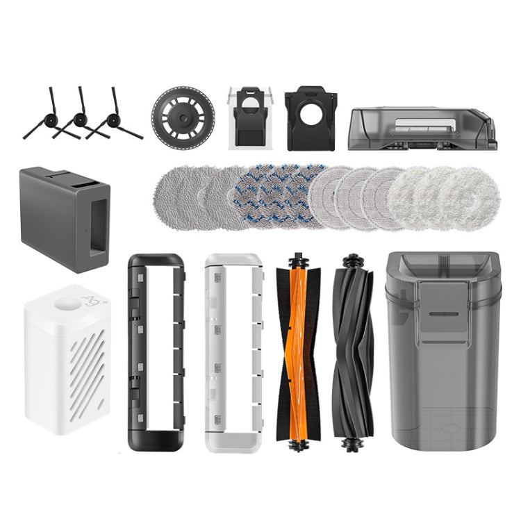 Per la sostituzione del robot aspirapolvere Dreame X40 / X40 Pro, White Rag, Blue Gray Rag, Composite Rag, Carbon Dust Bag, Brush Cover White, Brush Cover Black, Rag Bracket, Dust Box, Clean Water Tank