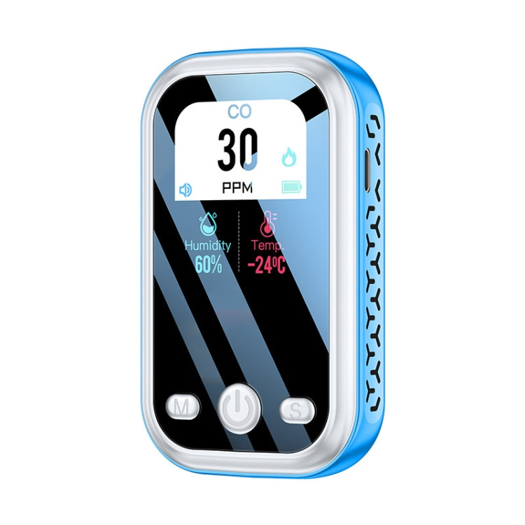 Rilevatore portatile di monossido di carbonio, allarme di rilevamento domestico esterno, D6 Gray, D6 Blue