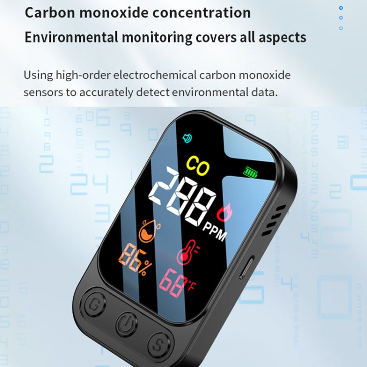 Rilevatore di monossido di carbonio portatile multifunzionale 3 in 1