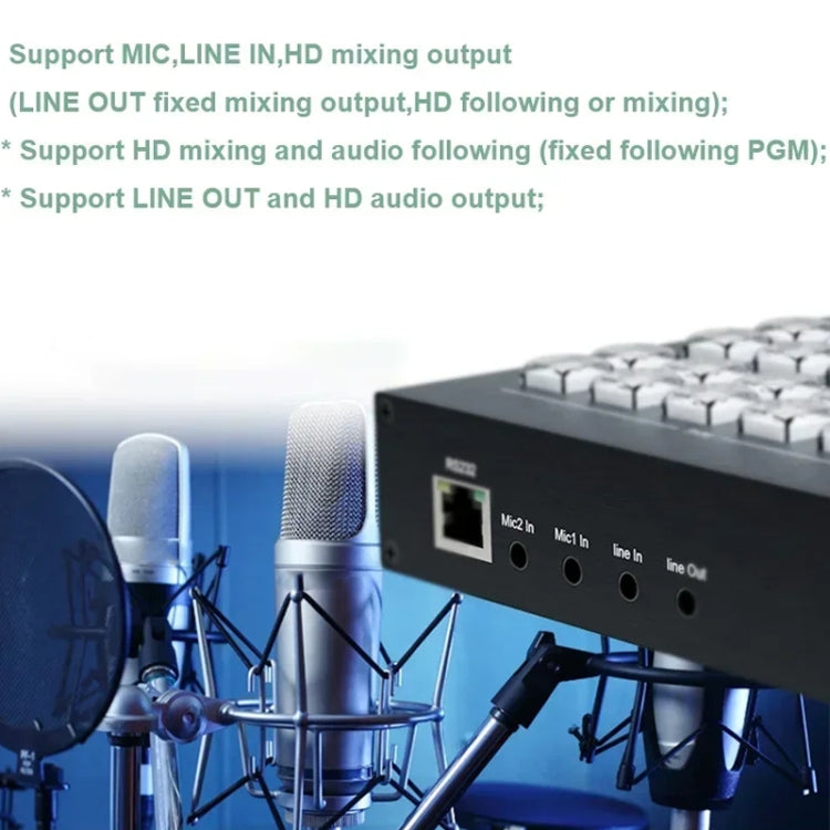 Switcher di guida HDMI 4 in 2 out Tipo-C Porta di acquisizione USB 3.0 Display OSD Switcher di gioco, US Plug, EU Plug, UK Plug