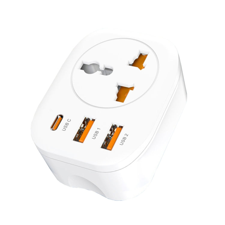 Convertitore universale spina 2USB+presa convertitore intelligente tipo C, UK Plug, US Plug, EU Plug