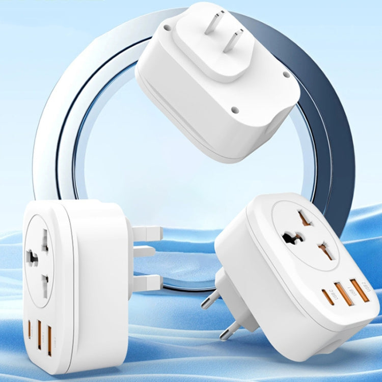 Convertitore universale spina 2USB+presa convertitore intelligente tipo C, UK Plug, US Plug, EU Plug