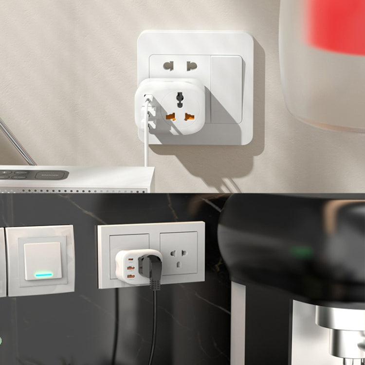 Convertitore universale spina 2USB+presa convertitore intelligente tipo C, UK Plug, US Plug, EU Plug