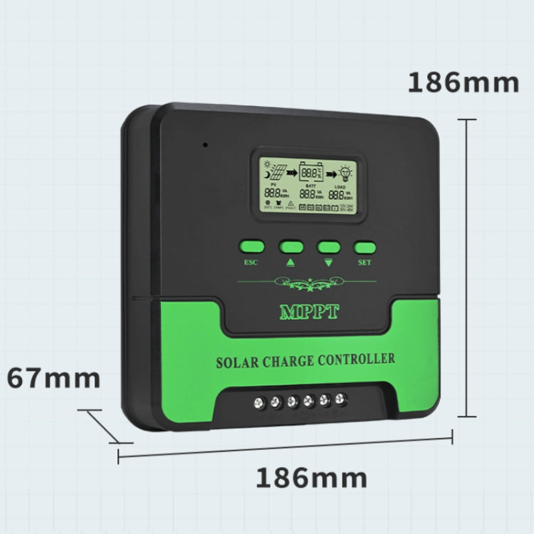 Regolatore di carica solare intelligente MPPT 12V/24V 40A, CM-D40, CM-D30