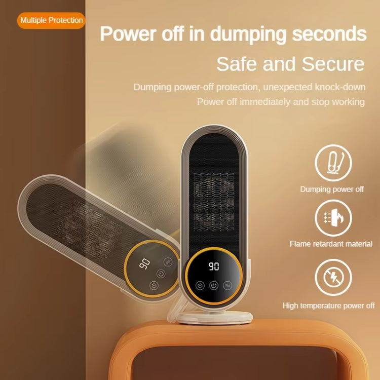 Riscaldatore elettrico intelligente da tavolo con riscaldamento in ceramica PTC E68 da 1200 W, EU Plug, US Plug, UK Plug