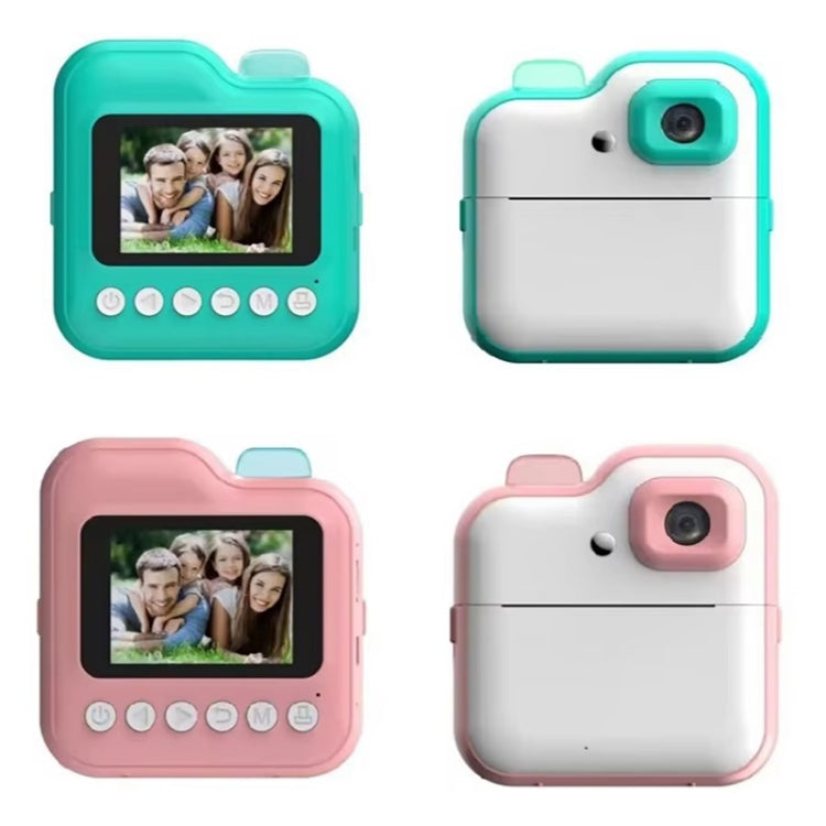 Q6 Kids Digital Camera Mini Instant Print Camera Toy Wireless HD Print Photo Gift