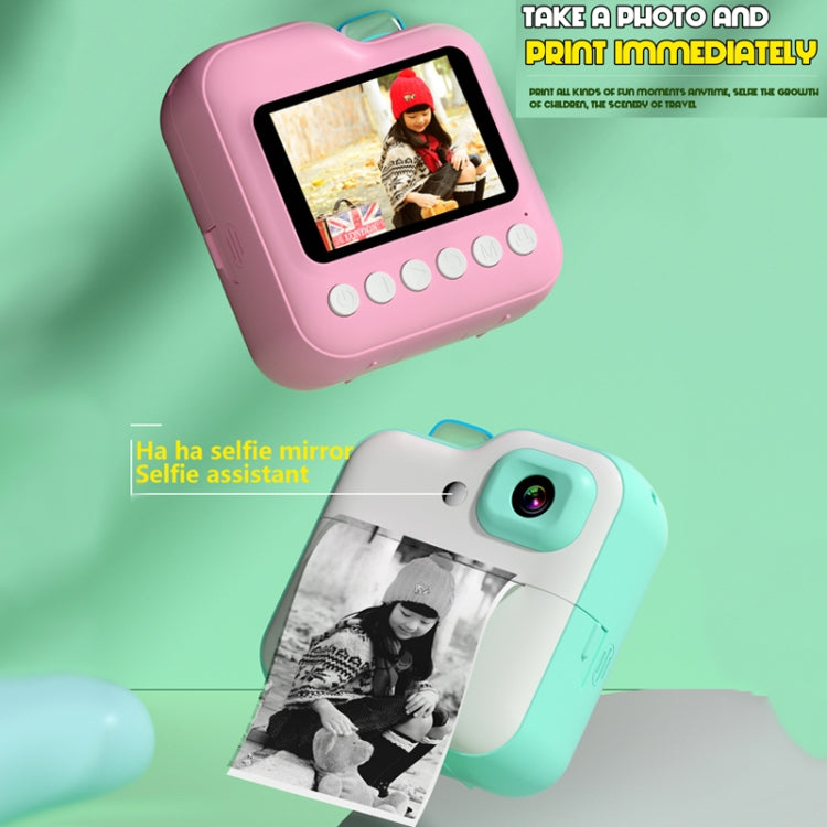 Q6 Kids Digital Camera Mini Instant Print Camera Toy Wireless HD Print Photo Gift