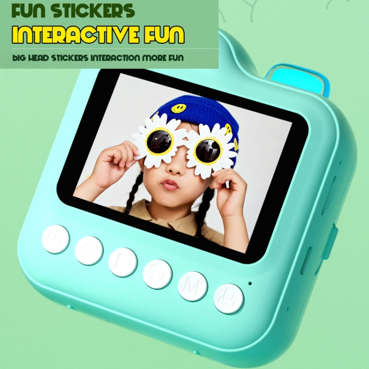 Q6 Kids Digital Camera Mini Instant Print Camera Toy Wireless HD Print Photo Gift