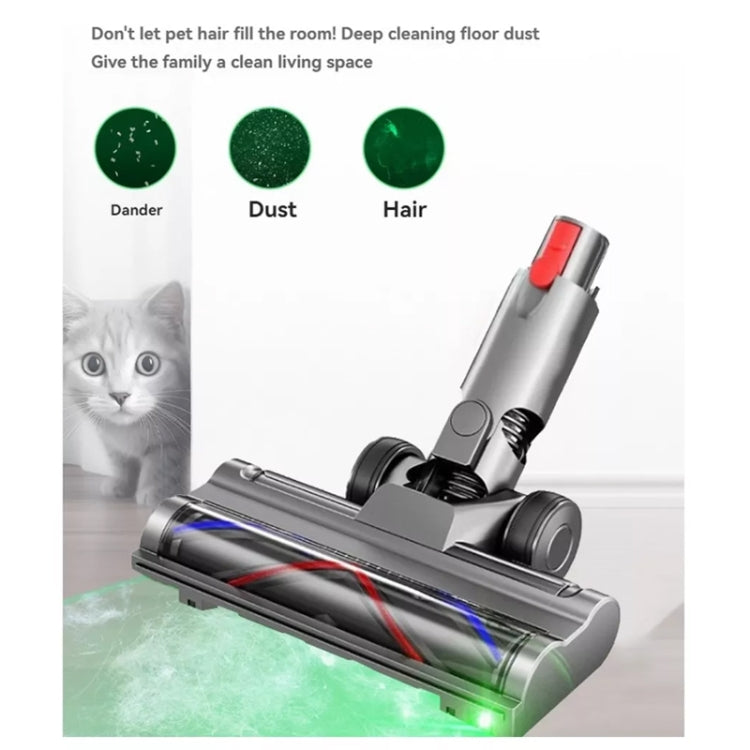 Aspirapolvere leggero a trasmissione diretta con spazzola per pavimenti e luci LED antipolvere, For Dyson V7 V8 V10 V11 V15, For Dyson V6, For Dyson V10 Slim / V12 Slim