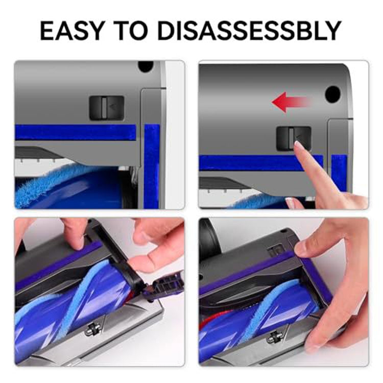 Accessori per aspirapolvere con testina a spazzola a trasmissione diretta e display antipolvere a gamma completa, For Dyson V7 V8 V10 V11 V12 V15, For Dyson V6, For Dyson V12 Slim / V10 Slim