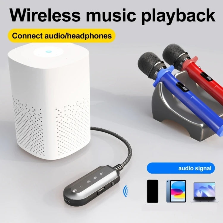 T300 Singing Practice Processore vocale dal vivo Ricevitore Bluetooth, T300