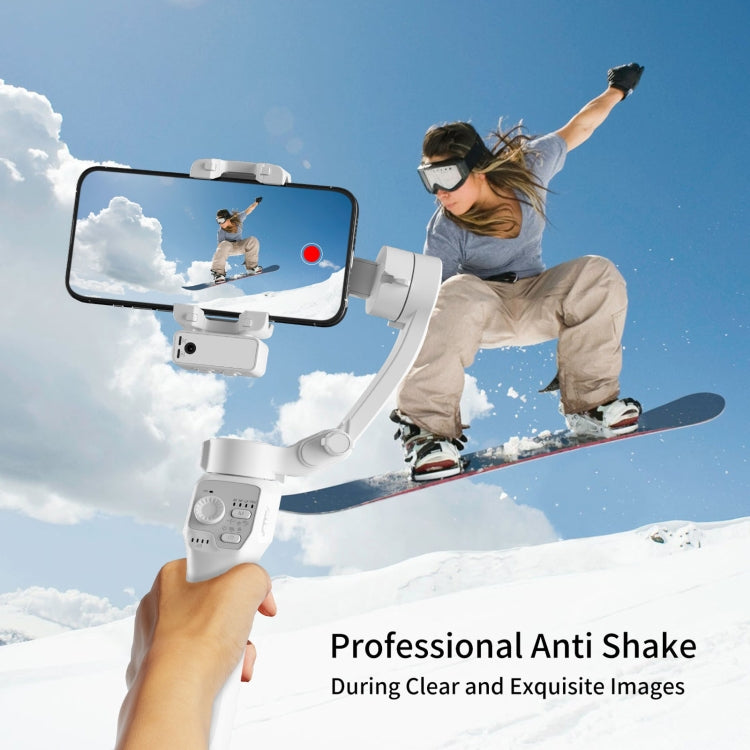 Stabilizzatore palmare Smart Gimbal anti-vibrazione a tre assi con Face Follow Shot, F11 (White), F11 (Black)