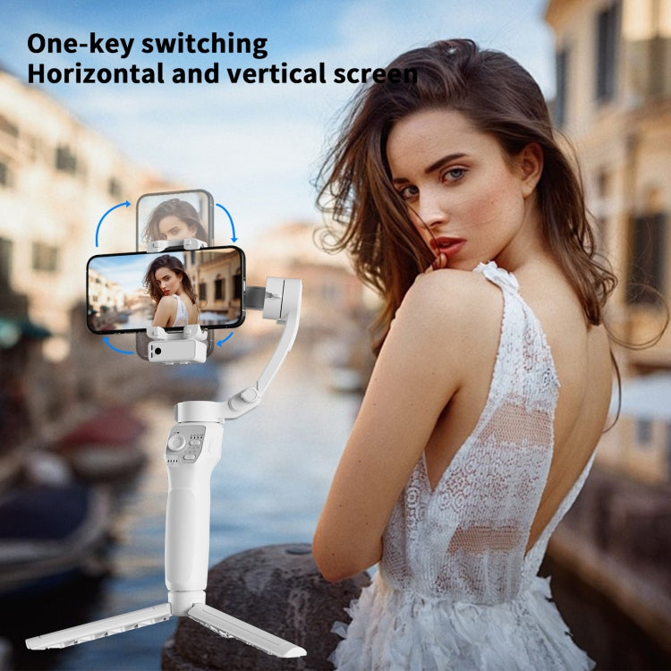 Stabilizzatore palmare Smart Gimbal anti-vibrazione a tre assi con Face Follow Shot, F11 (White), F11 (Black)