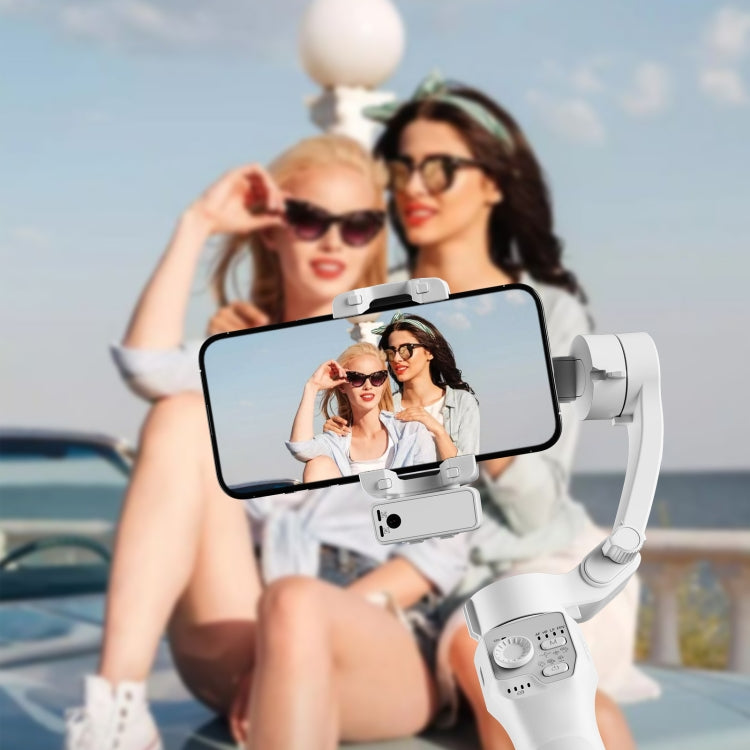 Stabilizzatore palmare Smart Gimbal anti-vibrazione a tre assi con Face Follow Shot, F11 (White), F11 (Black)