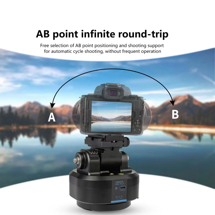Desiontal YT-1500 Gimbal elettrico per telecamera mobile, streaming live, stabilizzatore panoramico con rotazione a bilanciere, YT-1500