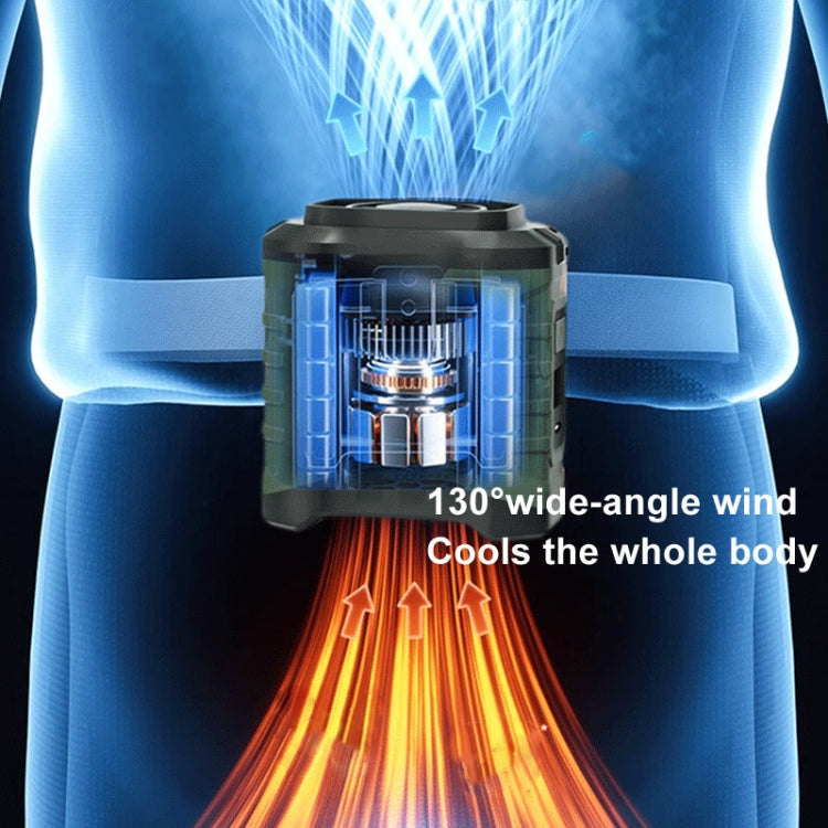 Ventilatore USB portatile da appendere alla vita per esterni, mini ventilatore ad alta potenza eolica, 4000mAh, 10000mAh