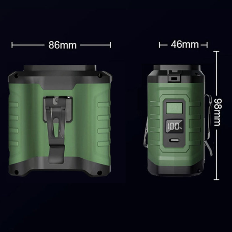 Ventilatore USB portatile da appendere alla vita per esterni, mini ventilatore ad alta potenza eolica, 4000mAh, 10000mAh