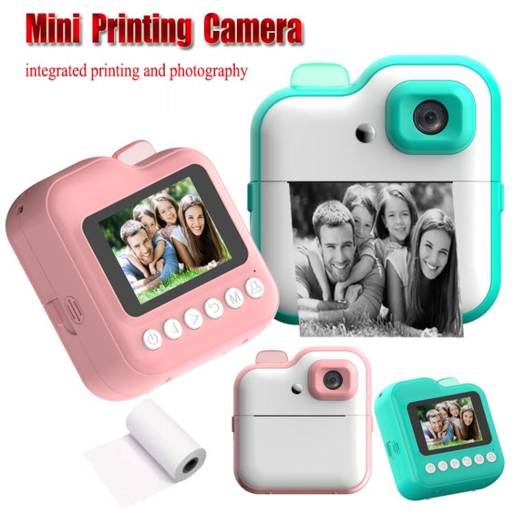 Mini macchina fotografica digitale per bambini con stampa ad alta definizione, Pink, Green, Pink+32G TF Card, Pink+64G TF Card