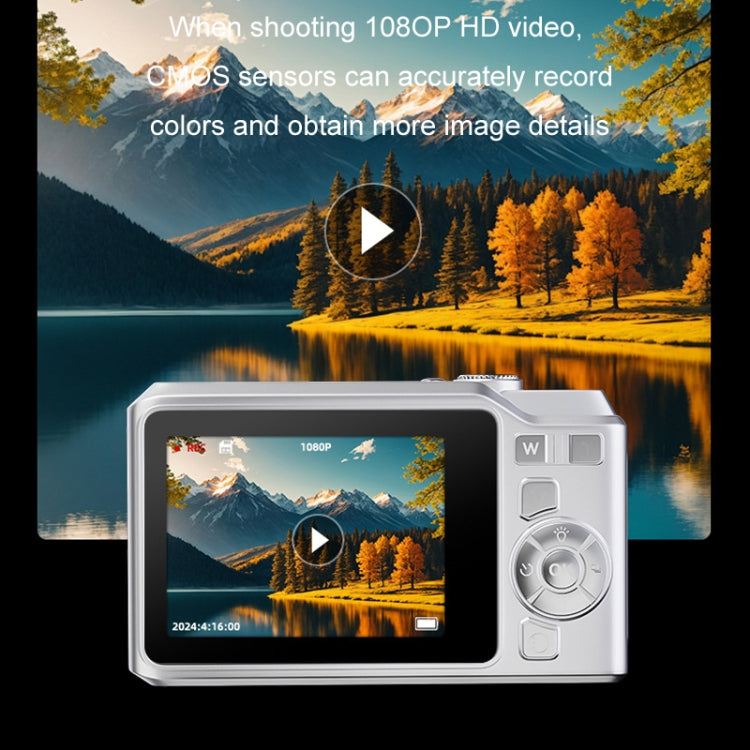 Telecamera digitale retrò per studenti HD 1080P, White, Black, White+32G, Black+32G