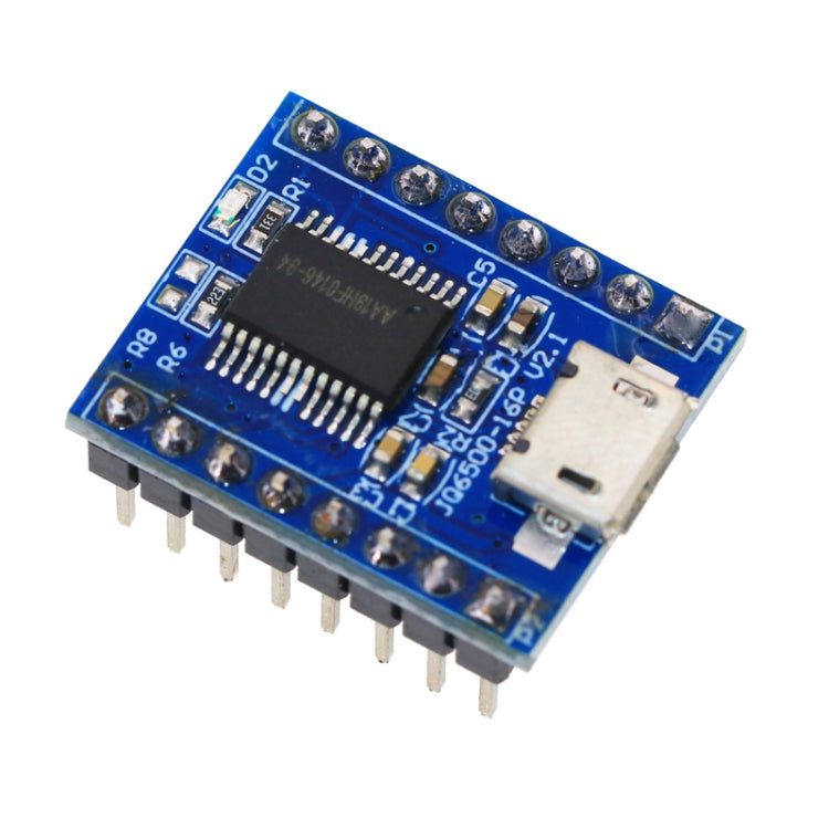 JQ6500 Modulo vocale Modulo MP3 MCU Controllo seriale Annuncio 1 a 1 Controllo a 5 vie Musica IC, JQ6500
