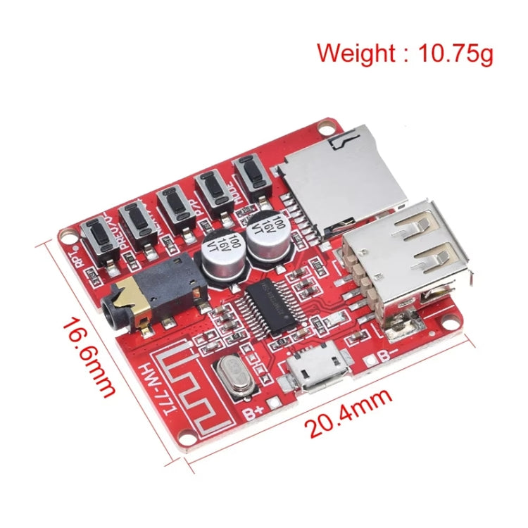 Scheda decodifica Bluetooth MP3 Lossless Amplificatore altoparlante auto Modifica Scheda circuito Bluetooth 4.1, Bluetooth 4.1 Decoder Board (5 Keys)
