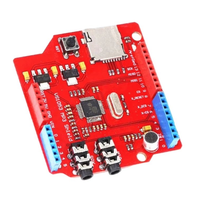 Scheda di sviluppo del modulo MP3 VS1053 con scheda di decodifica dell'amplificatore Interfaccia SPI Funzione di registrazione integrata, VS1053 MP3 Module