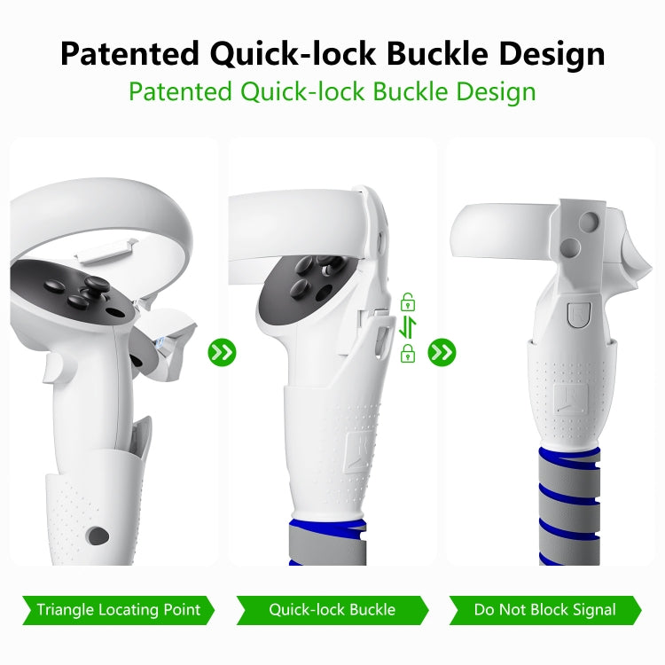 Per Meta Quest 2 Controller Grip Giochi Maniglia Giocare a BeatSaber Baseball, For Meta Quest 2