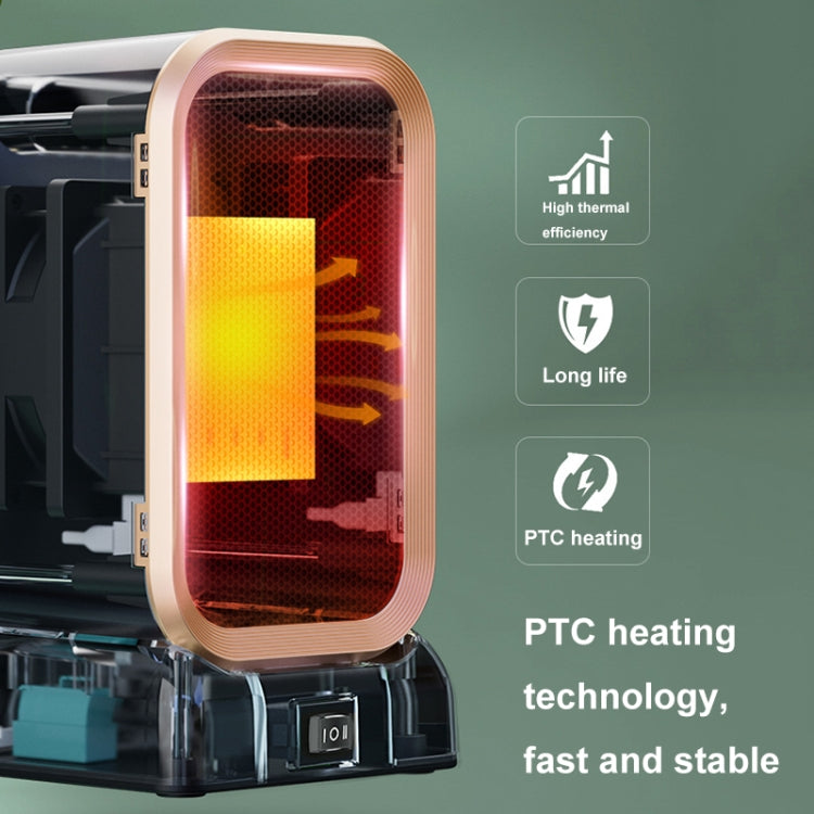 Riscaldatore domestico ad alta potenza da 1000 W, piccolo riscaldatore da tavolo in ceramica PTC, EU Plug, UK Plug, US Plug