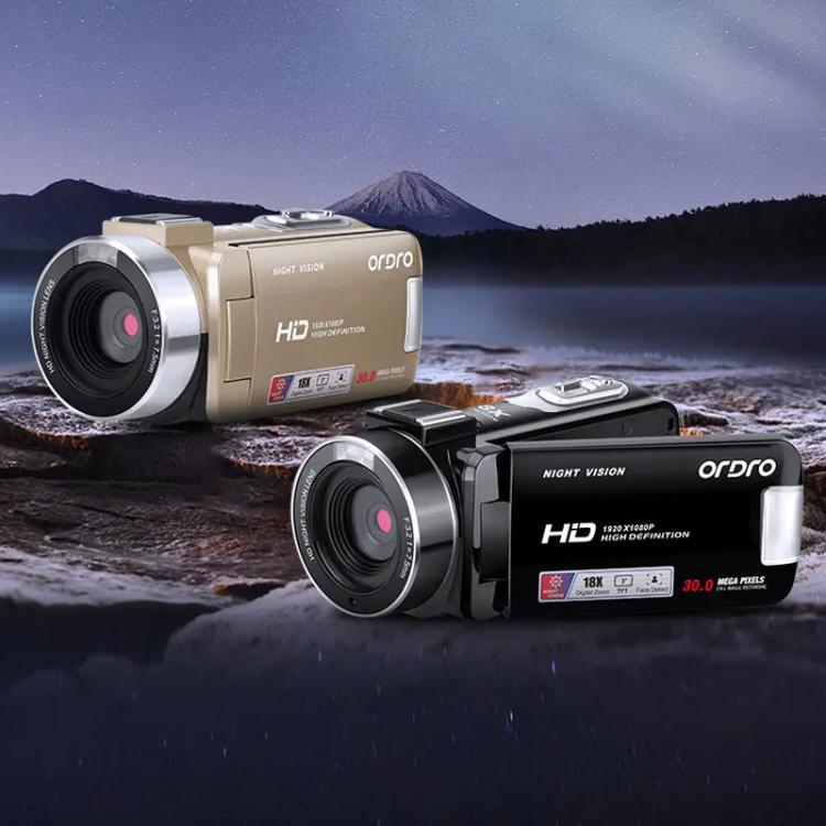 Telecamera digitale a infrarossi per visione notturna HD 1080P 30fps Ordro, B320 Black, B320 Gold