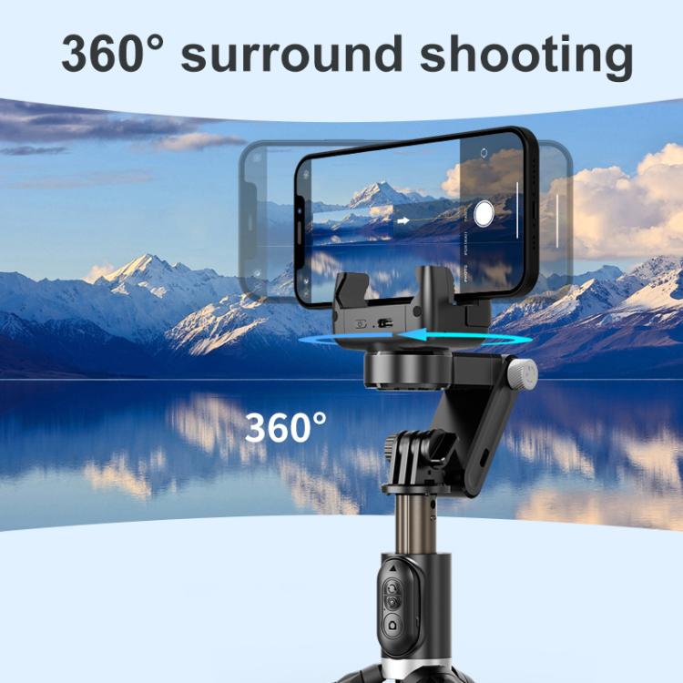 TokQi Q18 Desktop Wireless Remote Control Gimbal Stabilizzatore Portatile Luce di Riempimento Selfie Stick Treppiede