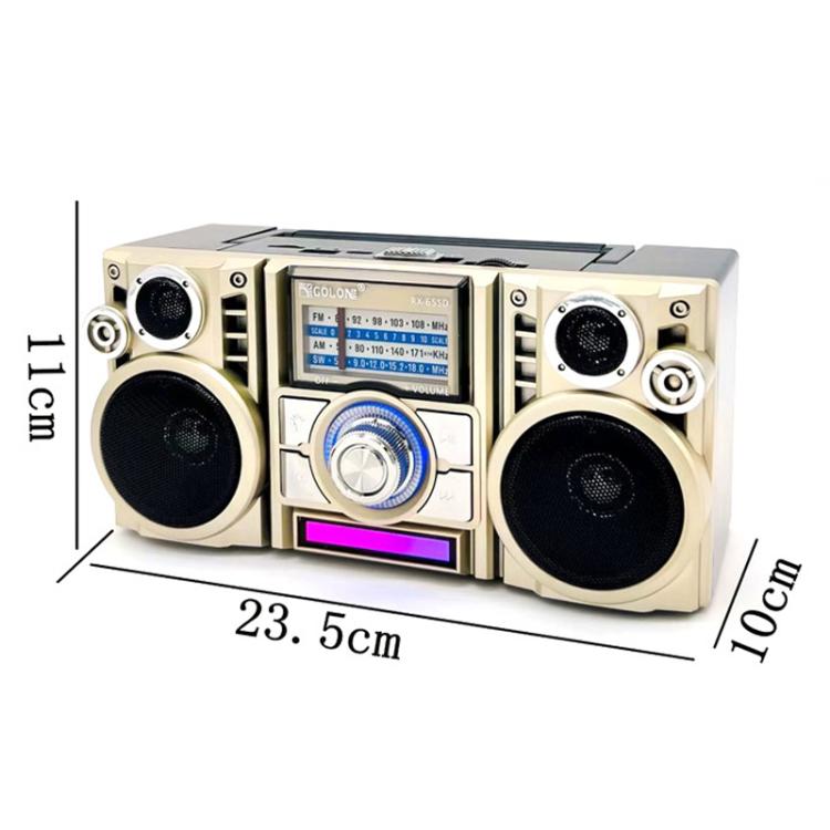 COLON RX-65SD Altoparlante Bluetooth wireless con radio FM stereo a ricarica solare