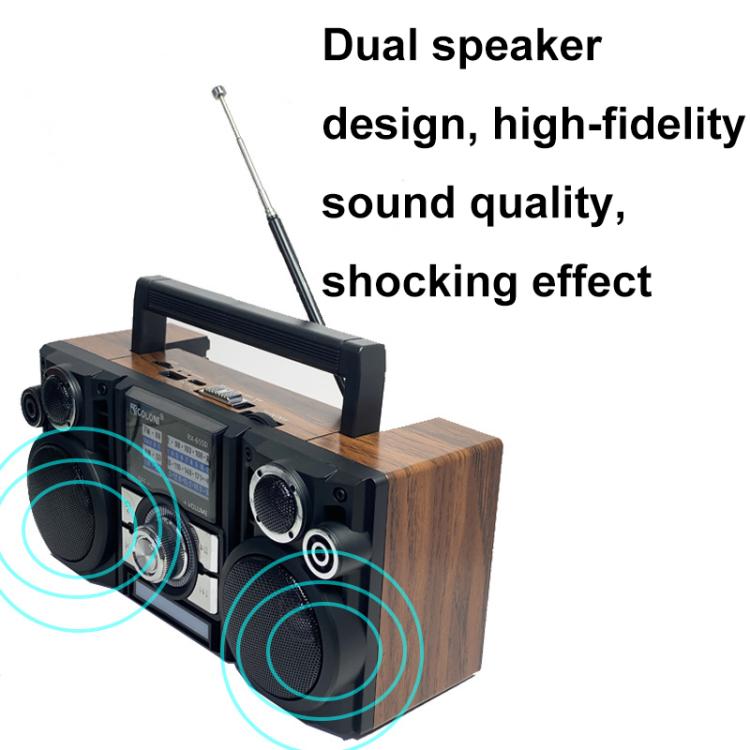 COLON RX-65SD Altoparlante Bluetooth wireless con radio FM stereo a ricarica solare
