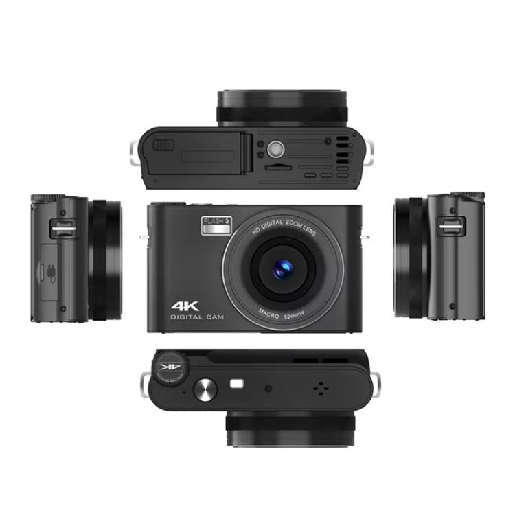 Videocamera digitale micro SLR touch screen 4K HD, videocamera DSLR MP3, videocamera anti-vibrazione da 64 MP, videocamera per vlogging