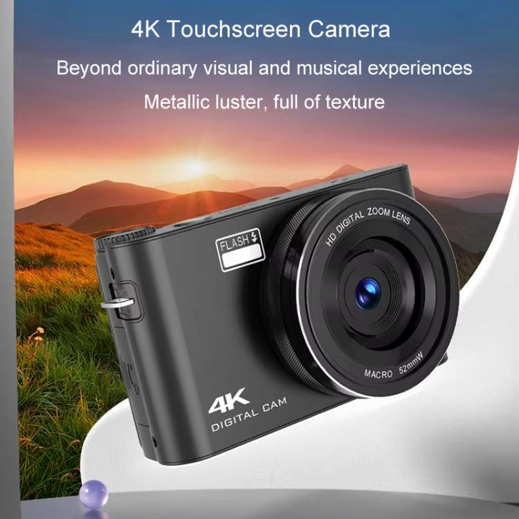 Videocamera digitale micro SLR touch screen 4K HD, videocamera DSLR MP3, videocamera anti-vibrazione da 64 MP, videocamera per vlogging