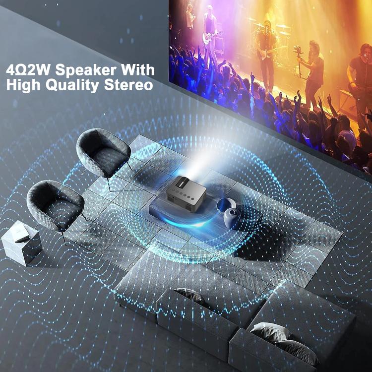 YT100 Supporta 1080P Mini proiettore portatile WiFi Mirroring wireless per smartphone iOS Android