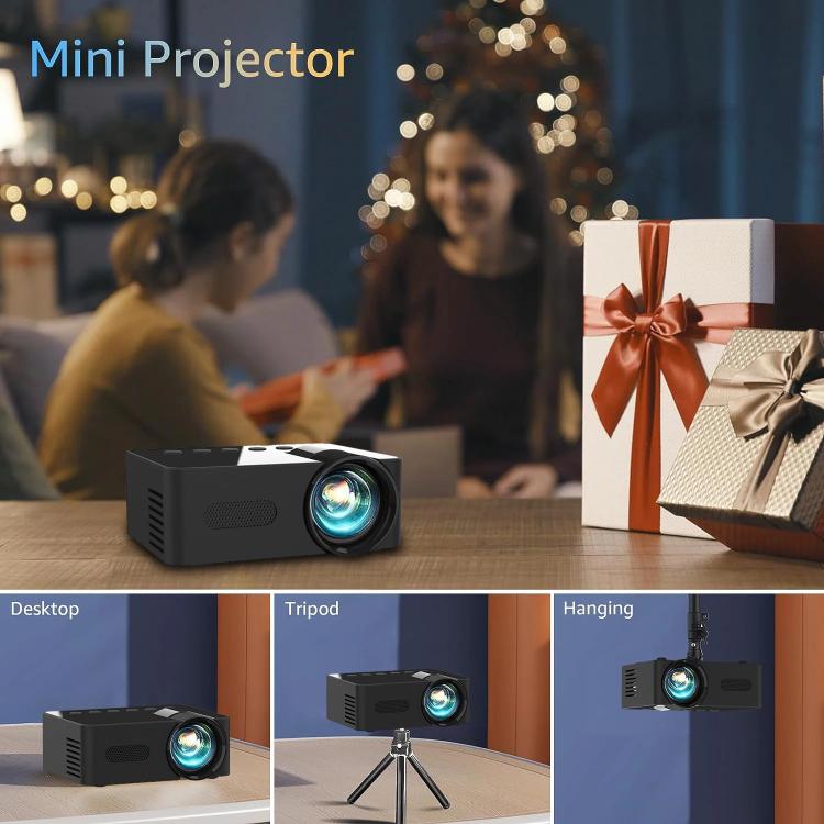 YT100 Supporta 1080P Mini proiettore portatile WiFi Mirroring wireless per smartphone iOS Android