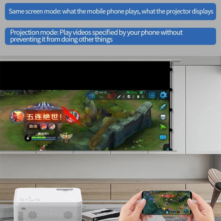 Proiettore Bluetooth Z01 1080P 5G Sistema Android 9.0 Supporta lo schermo di mirroring, EU Plug, US Plug, UK Plug, AU Plug