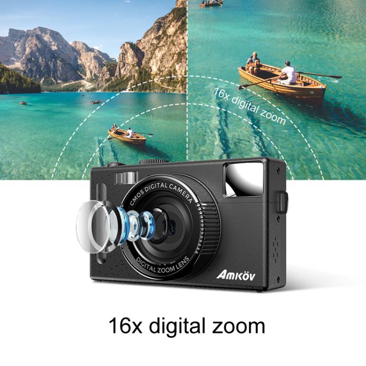 AMKOV CD-R1 24MP HD Pixel Shooting Student Camera 1080P Video Registrazione CCD Foto Video HD Camera