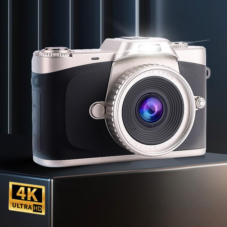 Fotocamera digitale da 68 MP, studente, CCD, portatile, retrò, da viaggio, per principianti, con schermo a ribalta e scheda di memoria